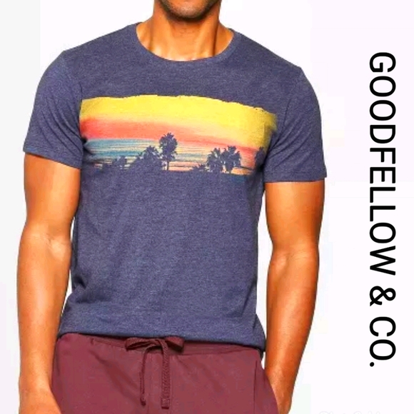 Goodfellow & Co Other - 3/$15 GOODFELLOW Sunset beach graphic T-shirt (Large)